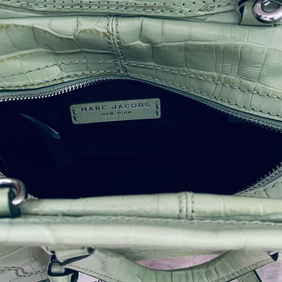 Marc Jacobs Sage Croc-Embossed Satchel - Picture 3 of 3